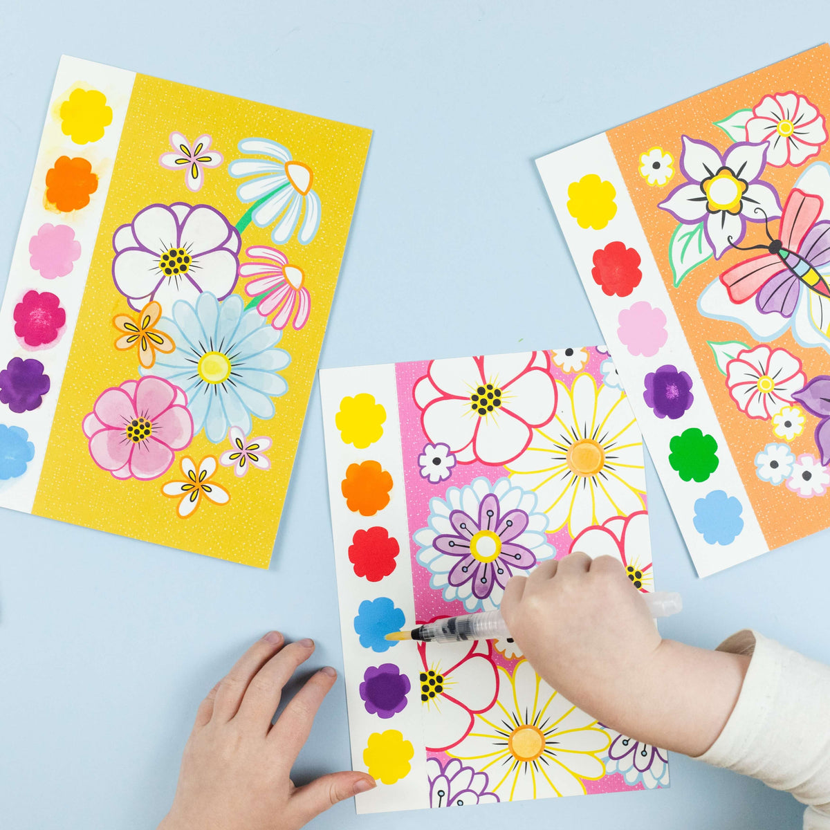 TIGER TRIBE PAINT A PICTURE SET BUTTERFLIES & FLOWERS