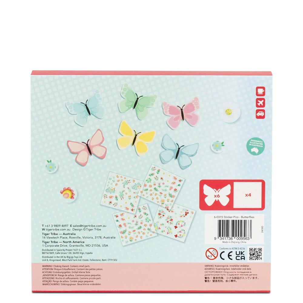 TIGER TRIBE STICKER PICS BUTTERFLIES