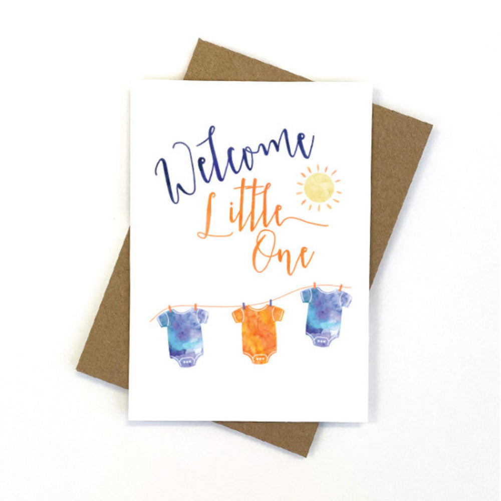 CANDLE BARK WELCOME BABY CARD