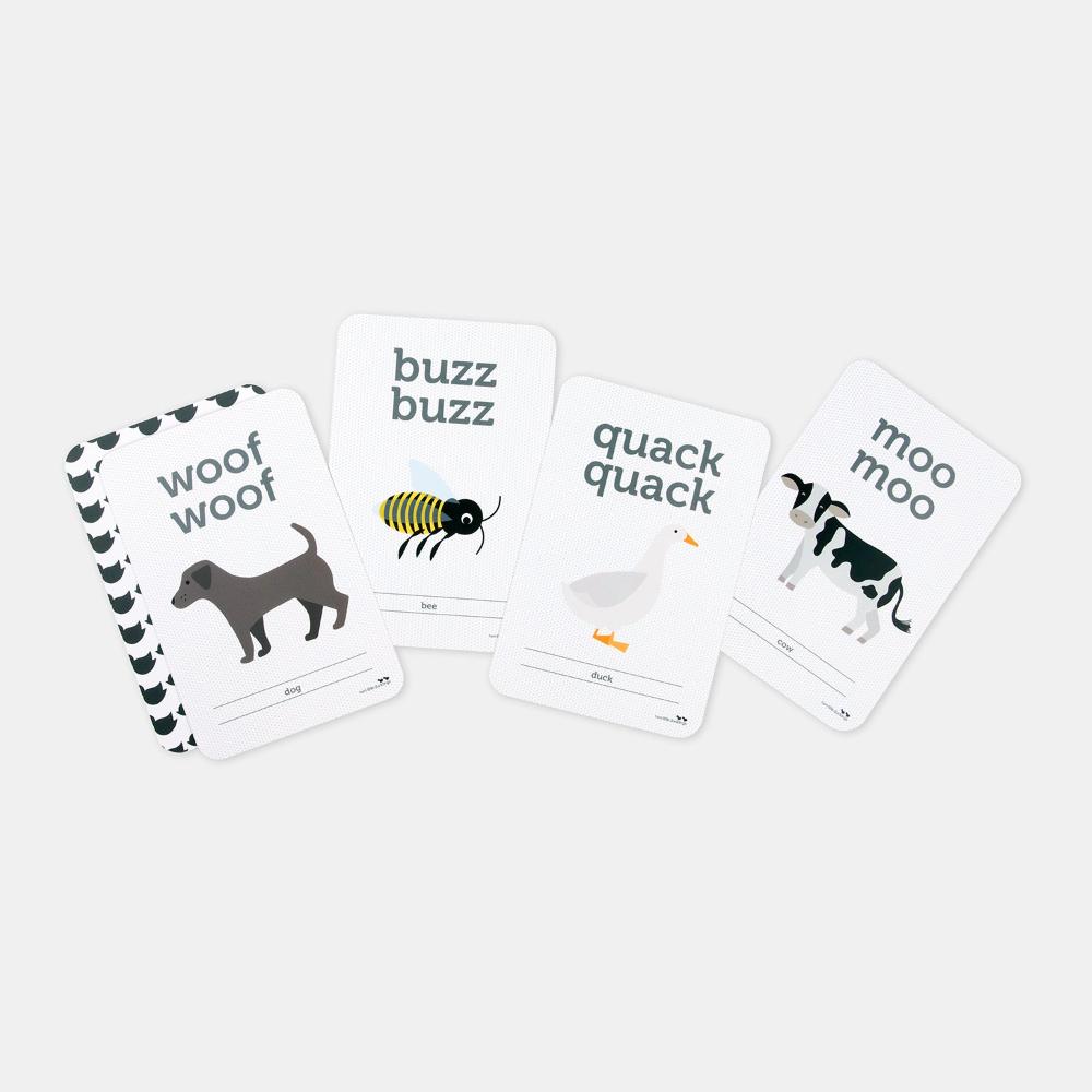 TWO LITTLE DUCKLINGS ANIMAL SOUNDS FLASH CARDS