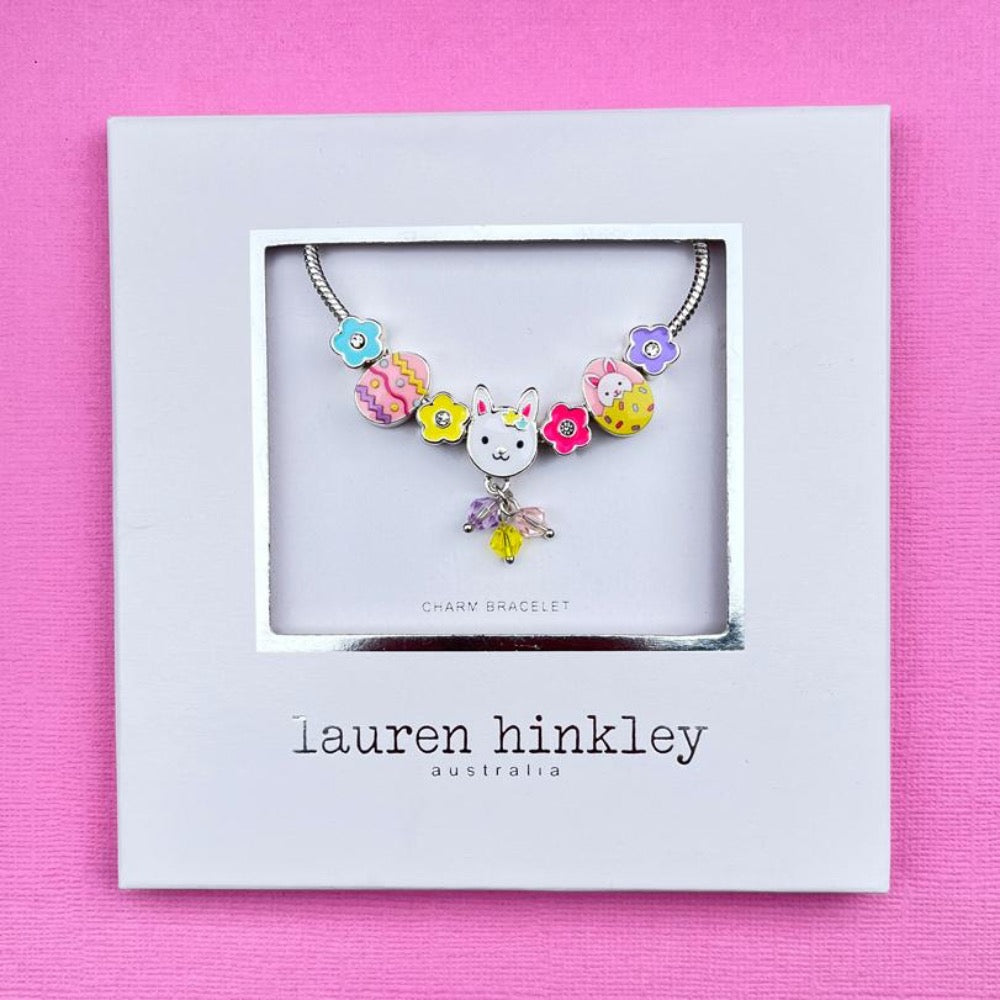 LAUREN HINKLEY EASTER BUNNY CHARM BRACELET