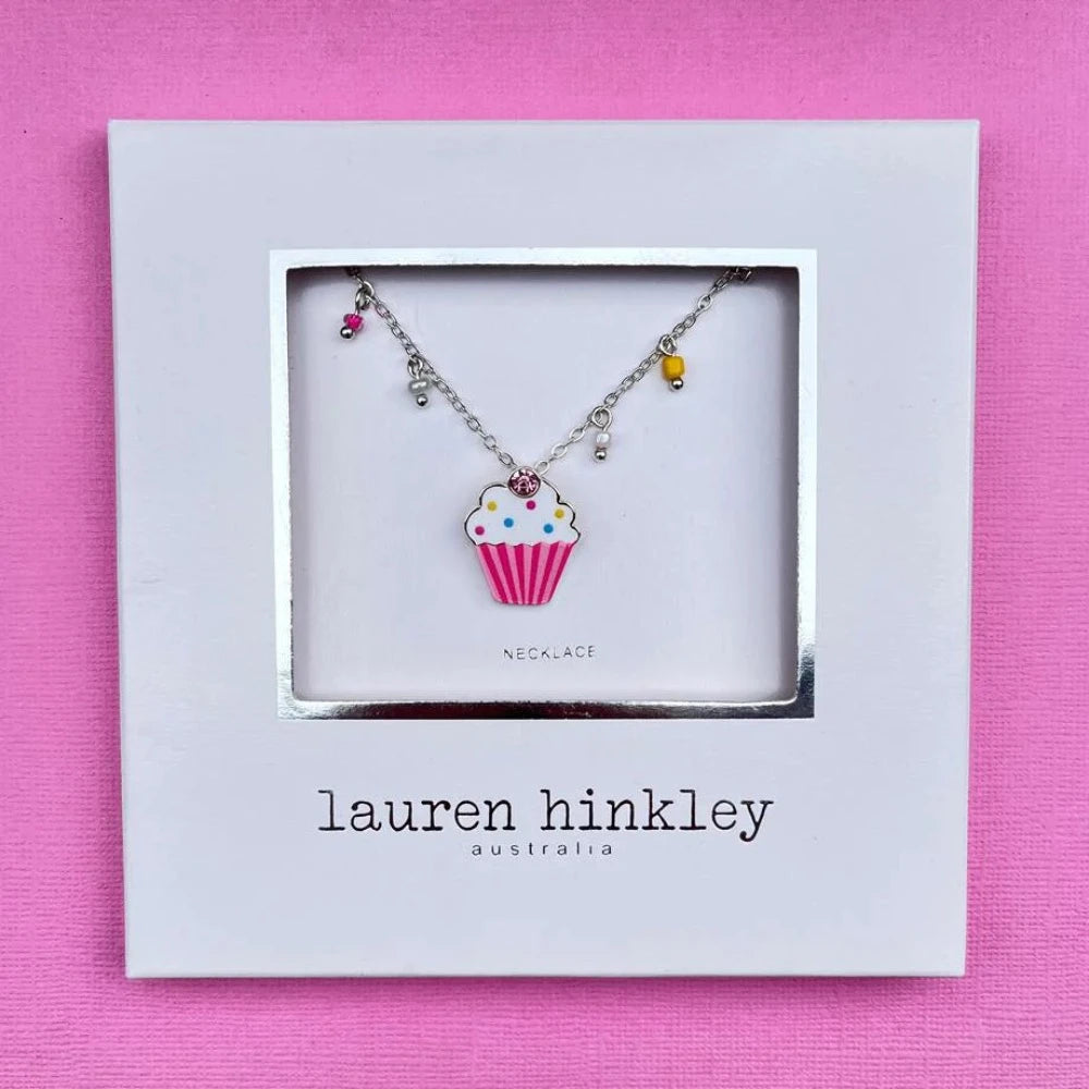LAUREN HINKLEY TEA PARTY CUPCAKE NECKLACE