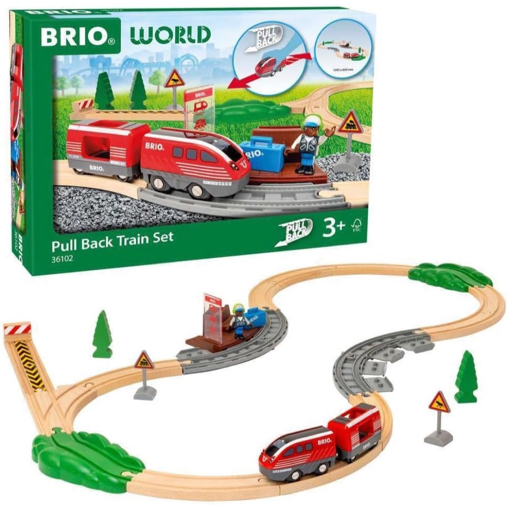 BRIO PULL BACK TRAIN SET