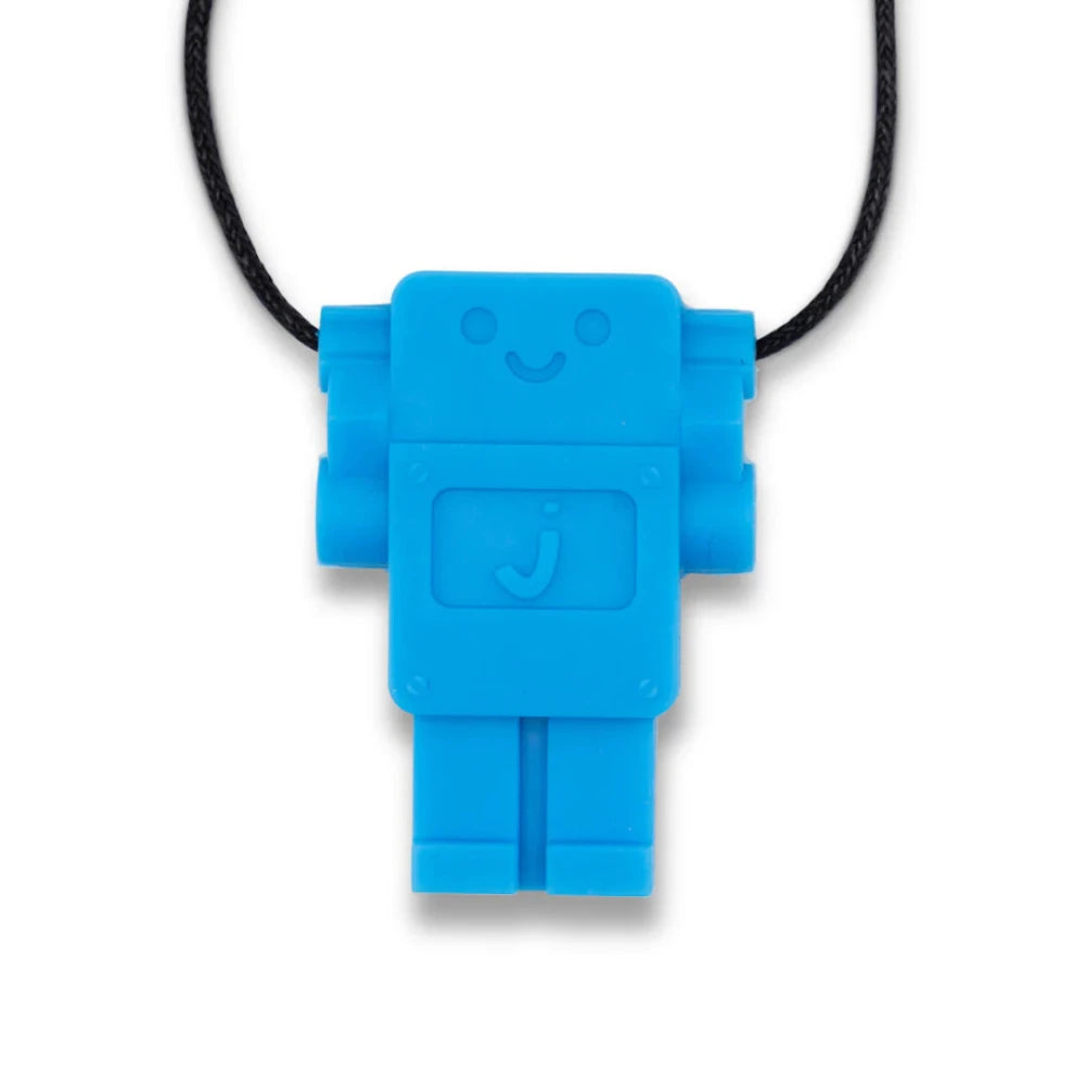 JELLYSTONE DESIGNS SILICONE PENDANT ROBOT BLUE HAWAIIAN
