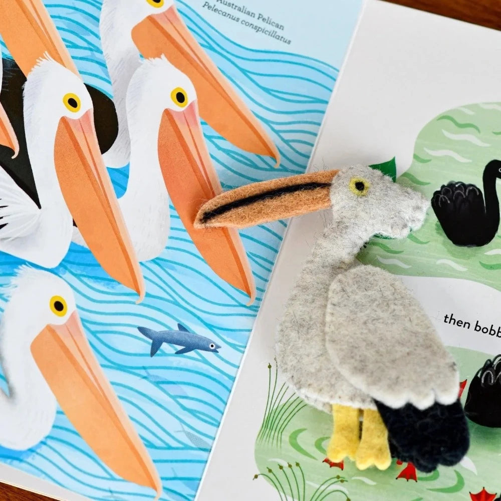 TARA TREASURES BUSY BEAKS FINGER PUPPETS AND BOOK SET