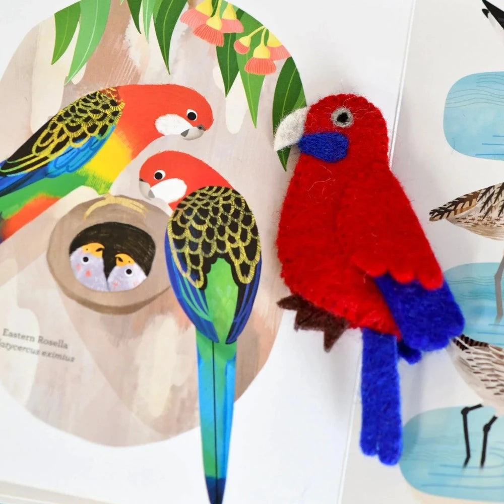 TARA TREASURES BUSY BEAKS FINGER PUPPETS AND BOOK SET