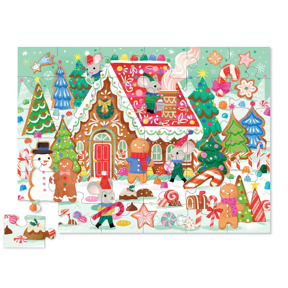CROCODILE CREEK GINGERBREAD HOUSE 36PC FLOOR PUZZLE