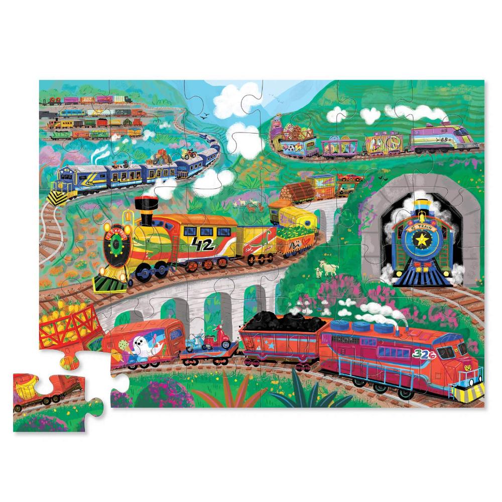 CROCODILE CREEK ALL ABOARD FLOOR PUZZLE 36pc