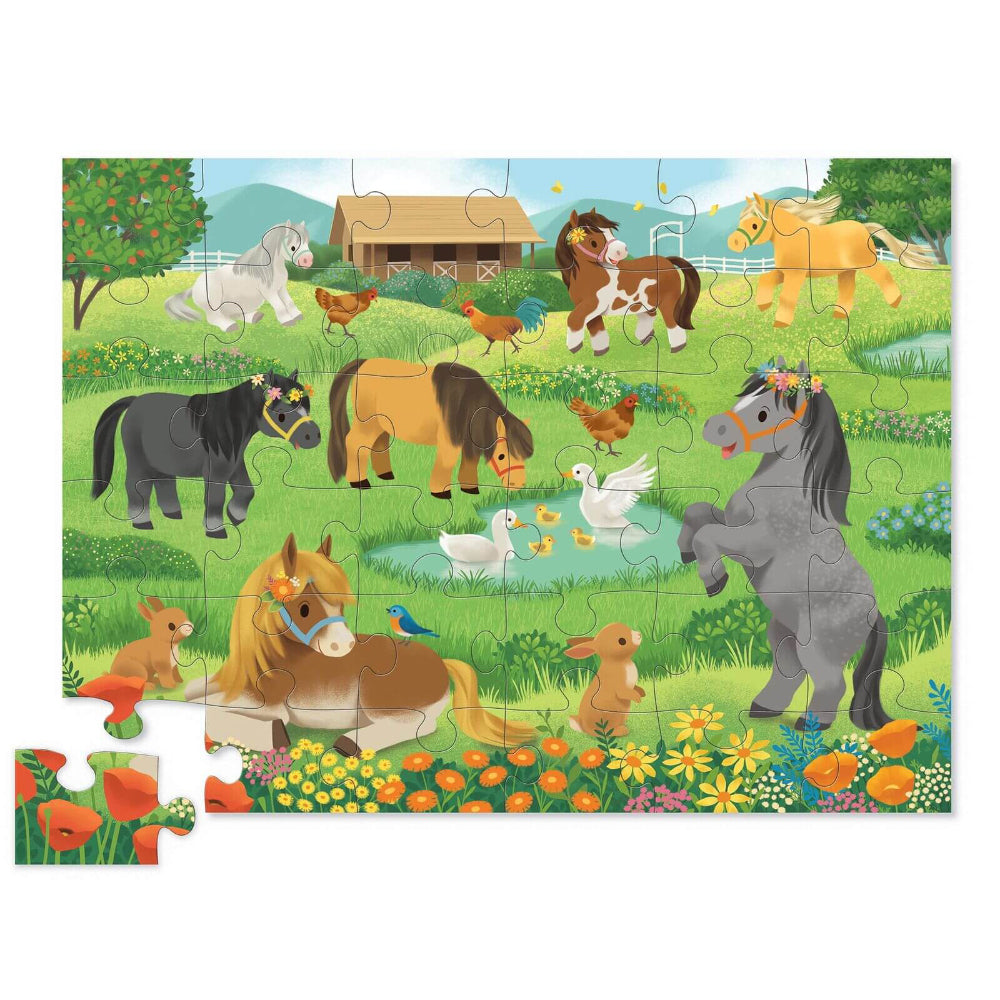 CROCODILE CREEK PRETTY PONIES FLOOR PUZZLE
