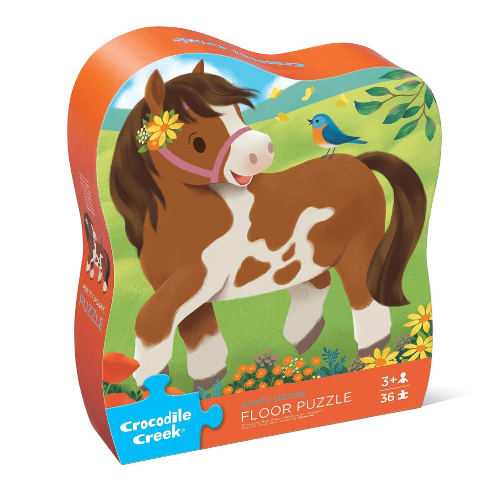 CROCODILE CREEK PRETTY PONIES FLOOR PUZZLE
