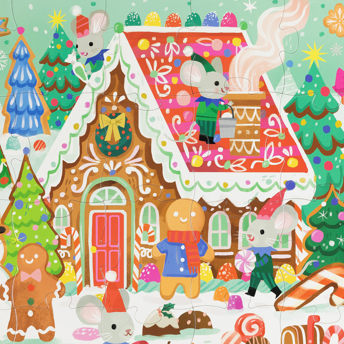 CROCODILE CREEK GINGERBREAD HOUSE 24PC FLOOR PUZZLE