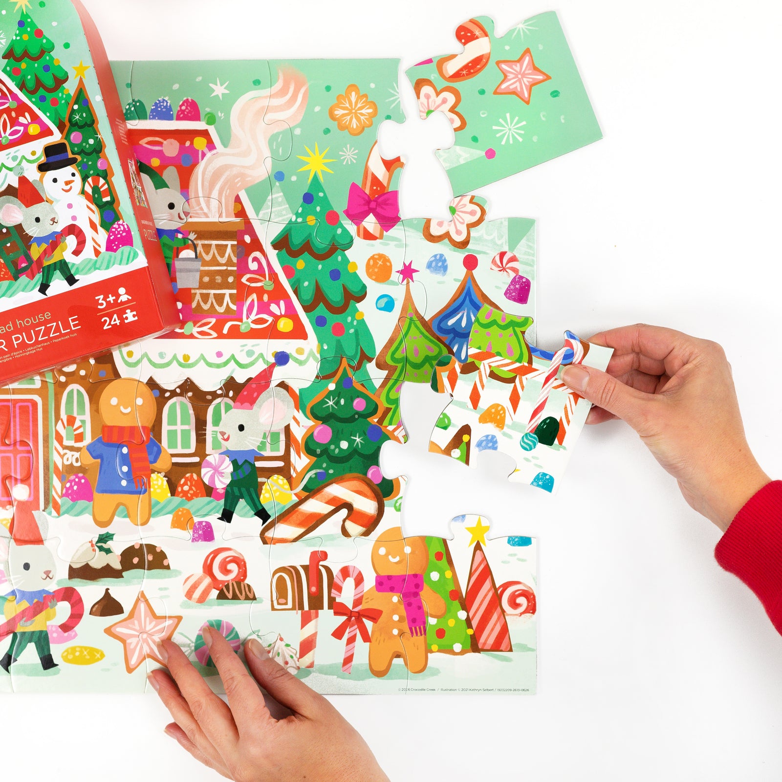 CROCODILE CREEK GINGERBREAD HOUSE 24PC FLOOR PUZZLE