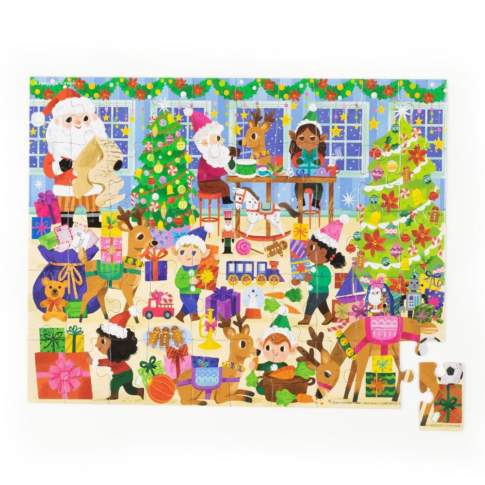 CROCODILE CREEK HOLOGRAPHIC 100PC GINGERBREAD HOUSE PUZZLE