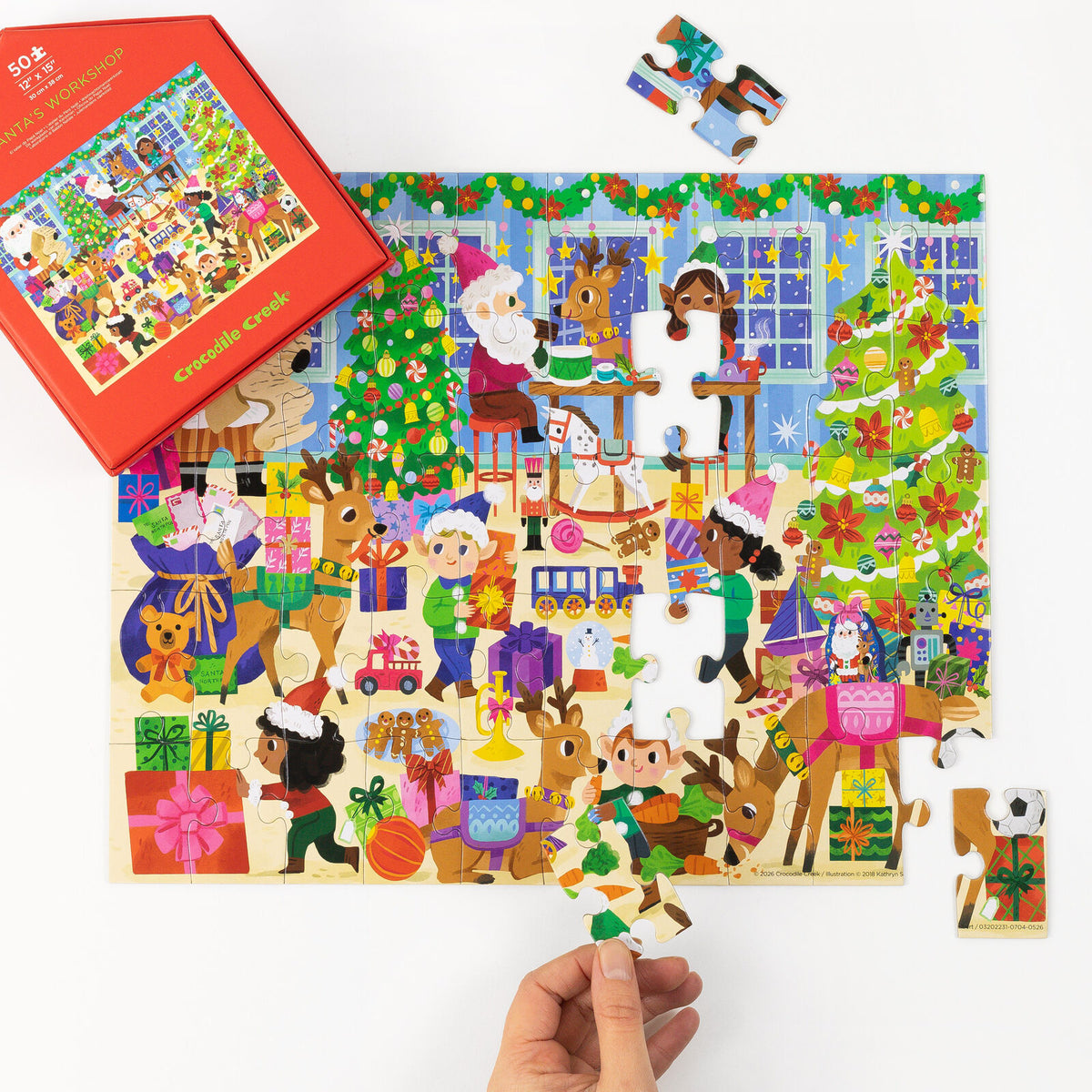 CROCODILE CREEK 50PC SANTAS WORKSHOP PUZZLE