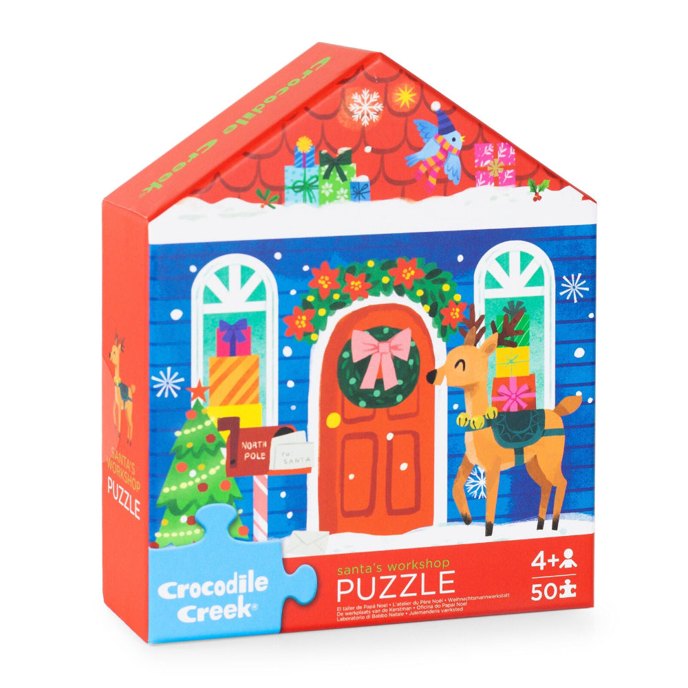 CROCODILE CREEK HOLOGRAPHIC 100PC GINGERBREAD HOUSE PUZZLE