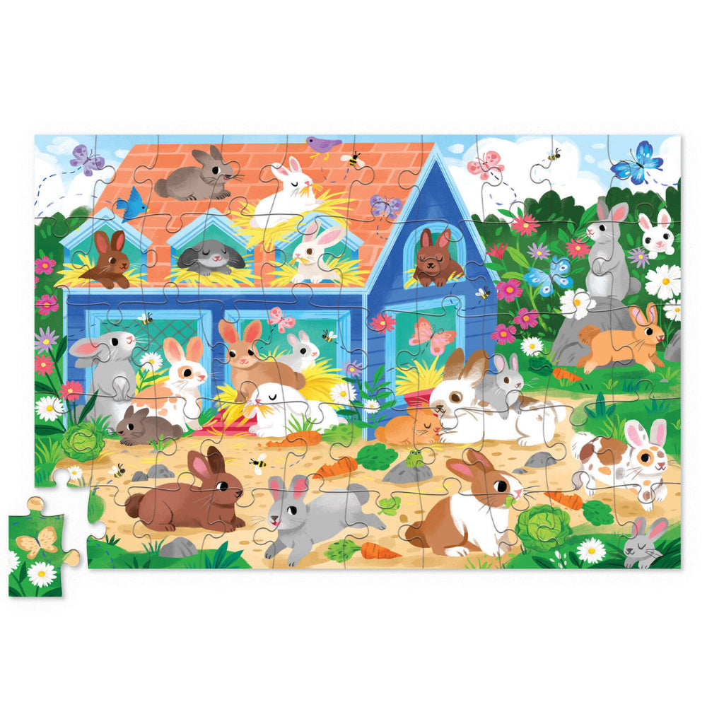 CROCODILE CREEK BUNNY HOUSE 50PC PUZZLE