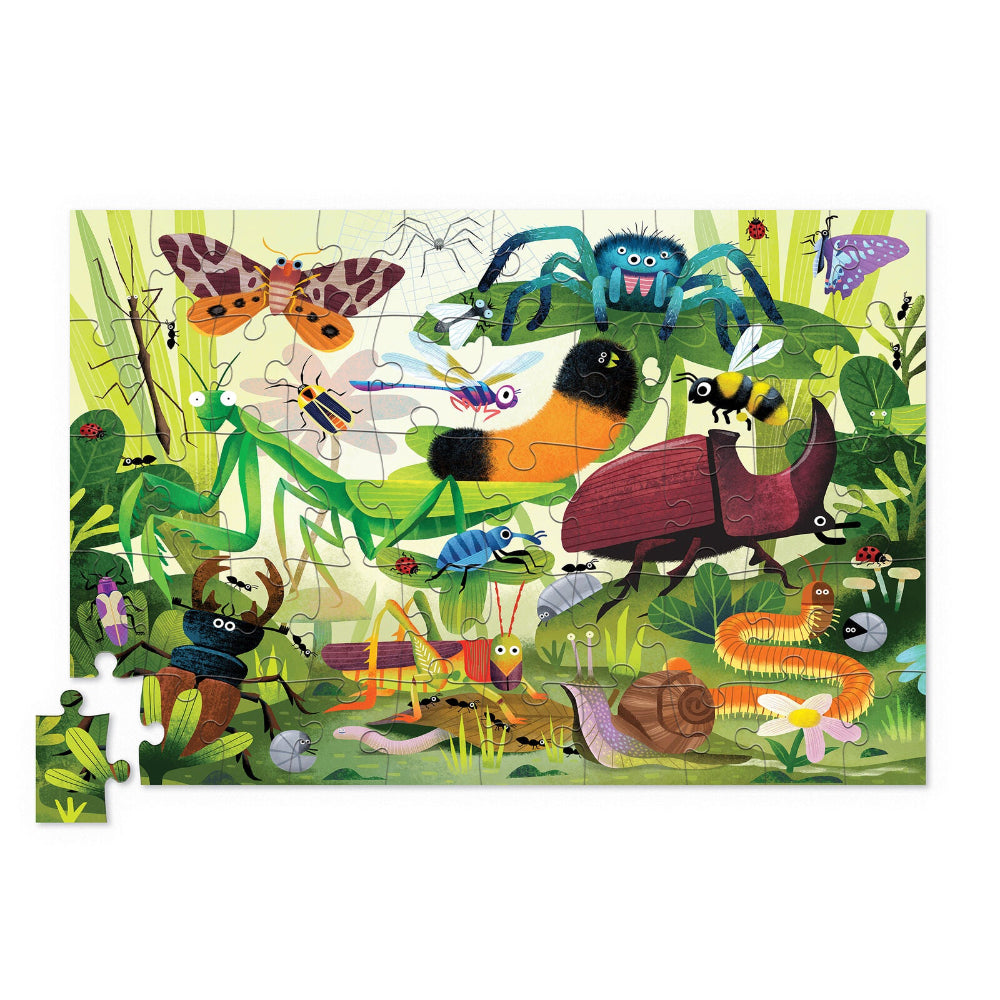CROCODILE CREEK HOLOGRAPHIC BACKYARD BUGS 50PC PUZZLE