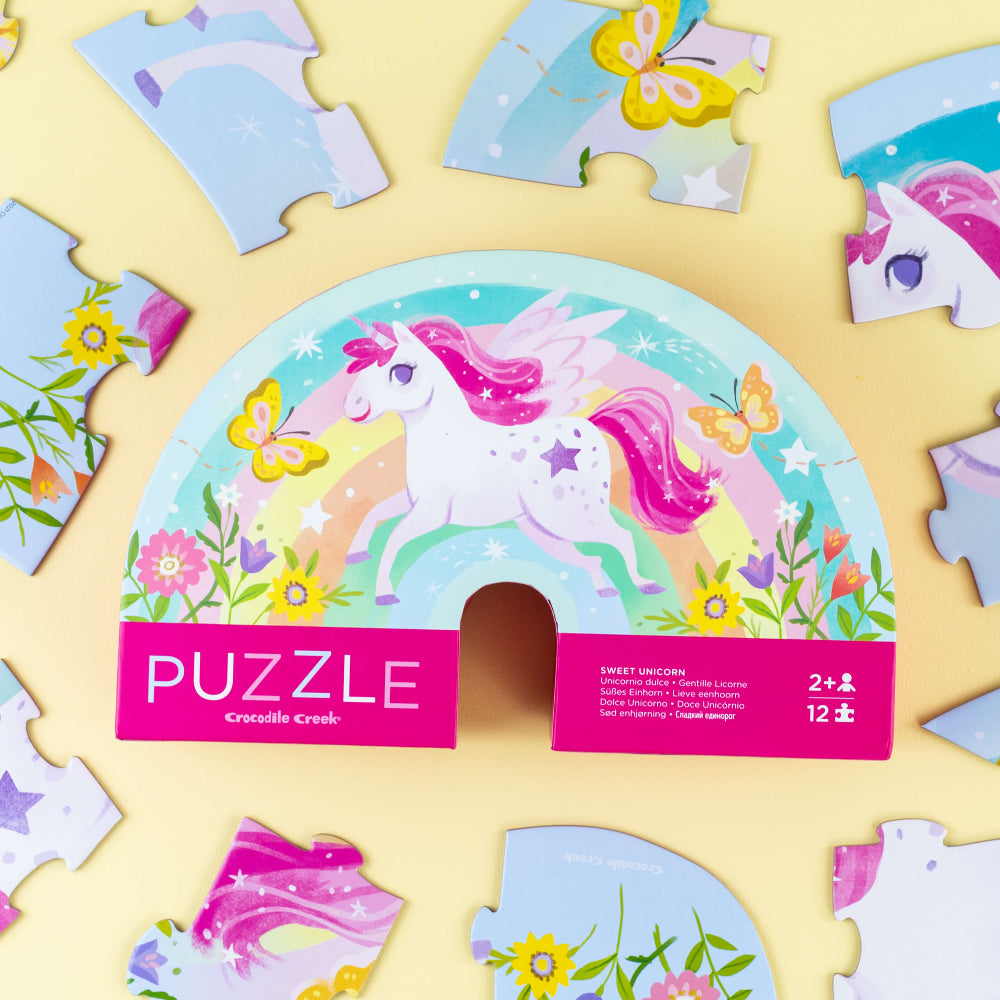CROCODILE CREEK SWEET UNICORN MINI PUZZLE 12pc