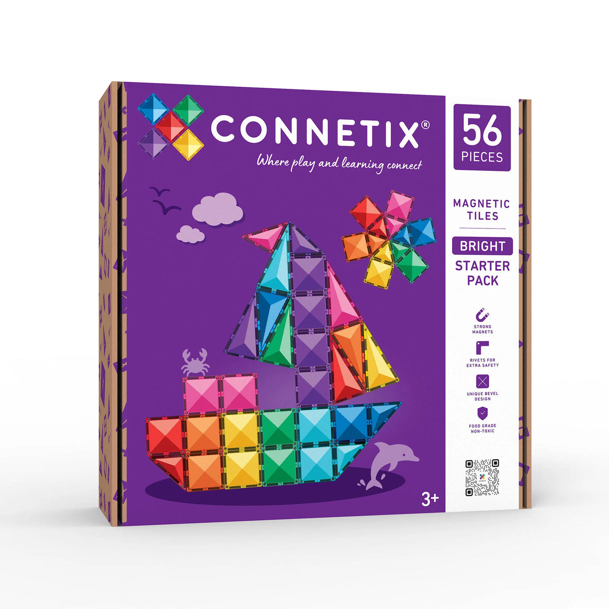 CONNETIX BRIGHT STARTER 56PC PACK