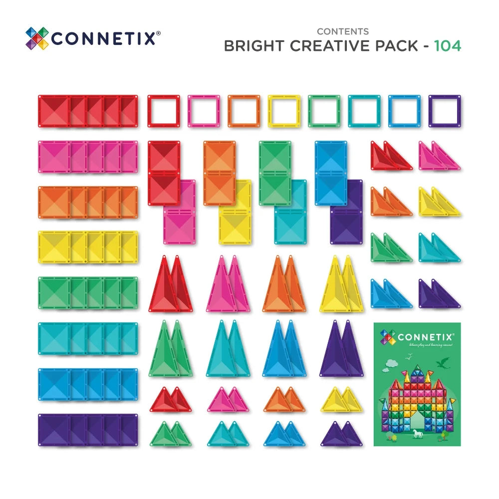 CONNETIX BRIGHT CREATIVE 104PC PACK