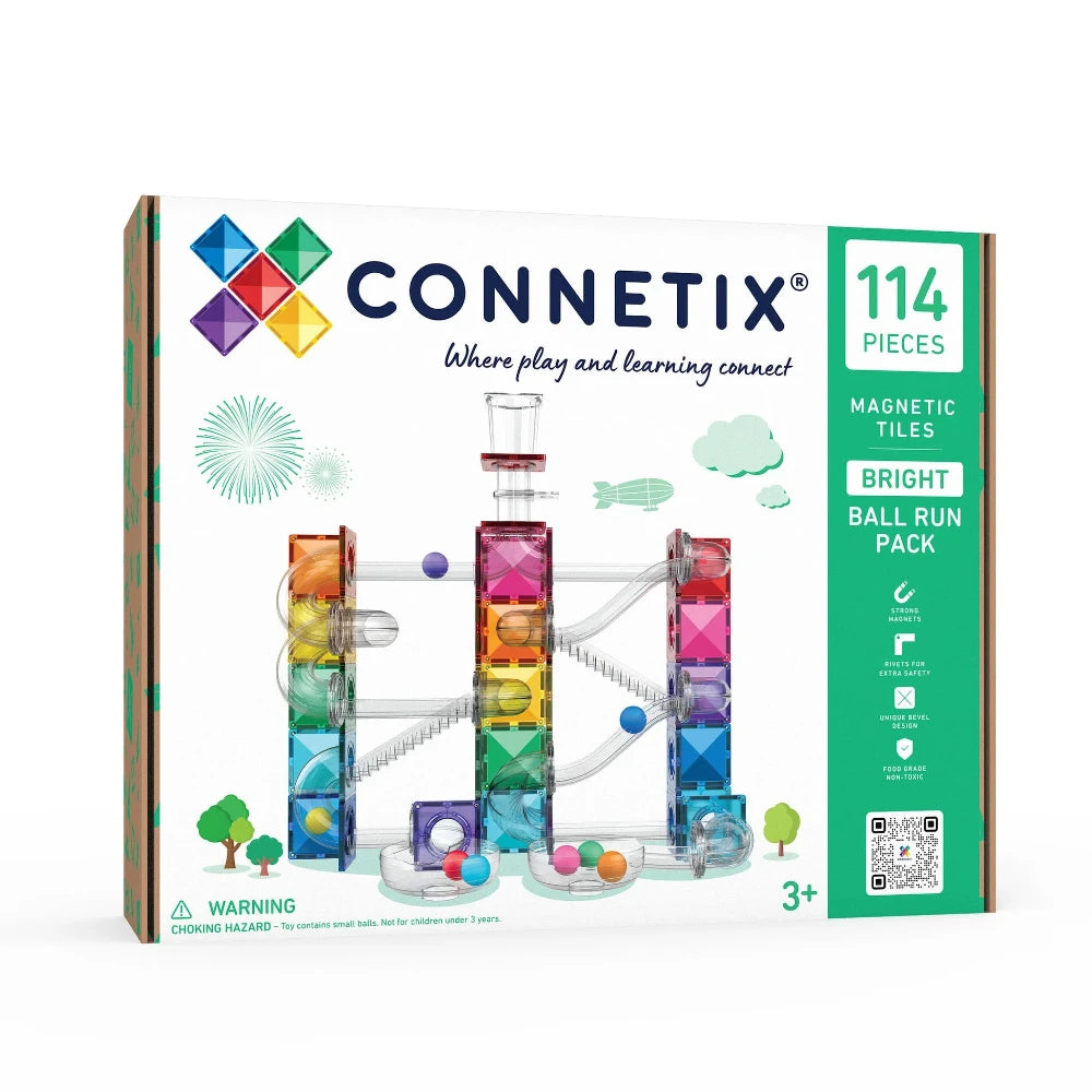 CONNETIX BRIGHT BALL RUN 114PC PACK