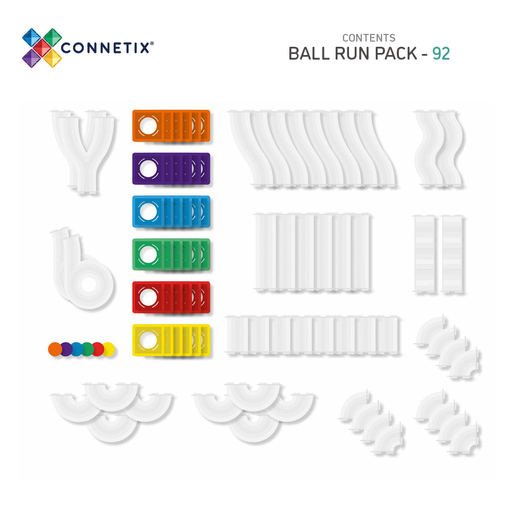 CONNETIX 92 PIECE BALL RUN PACK