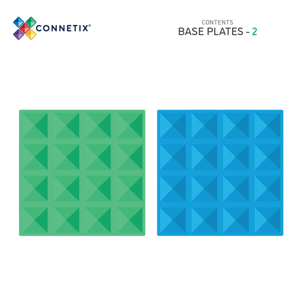 CONNETIX 2 PIECE BASE PLATE BLUE GREEN