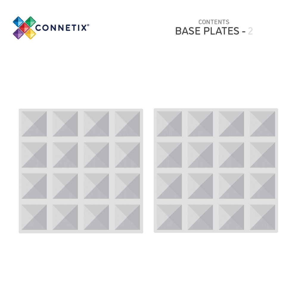 CONNETIX 2 PIECE CLEAR BASE PLATE PACK