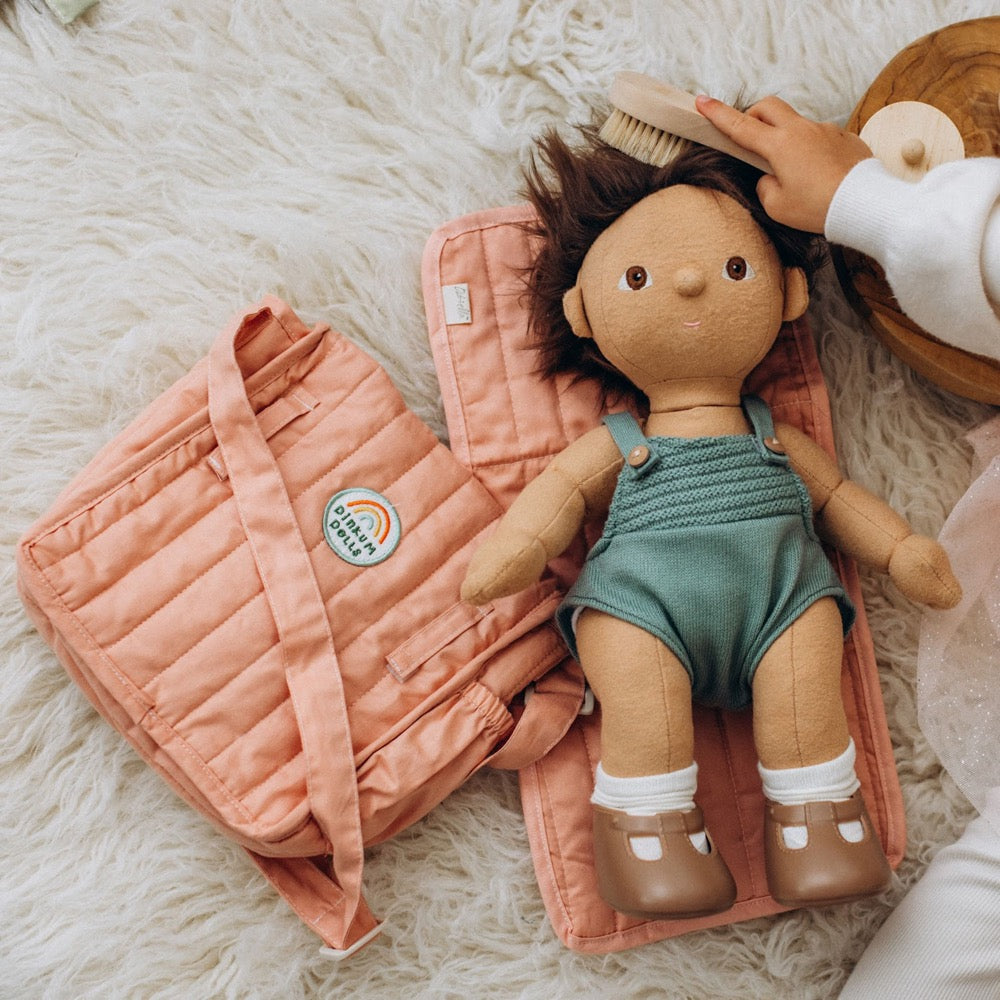 OLLIELLA DINKUM DOLLS CARRIE CONVERTIBLE CHANGING SET ROSE