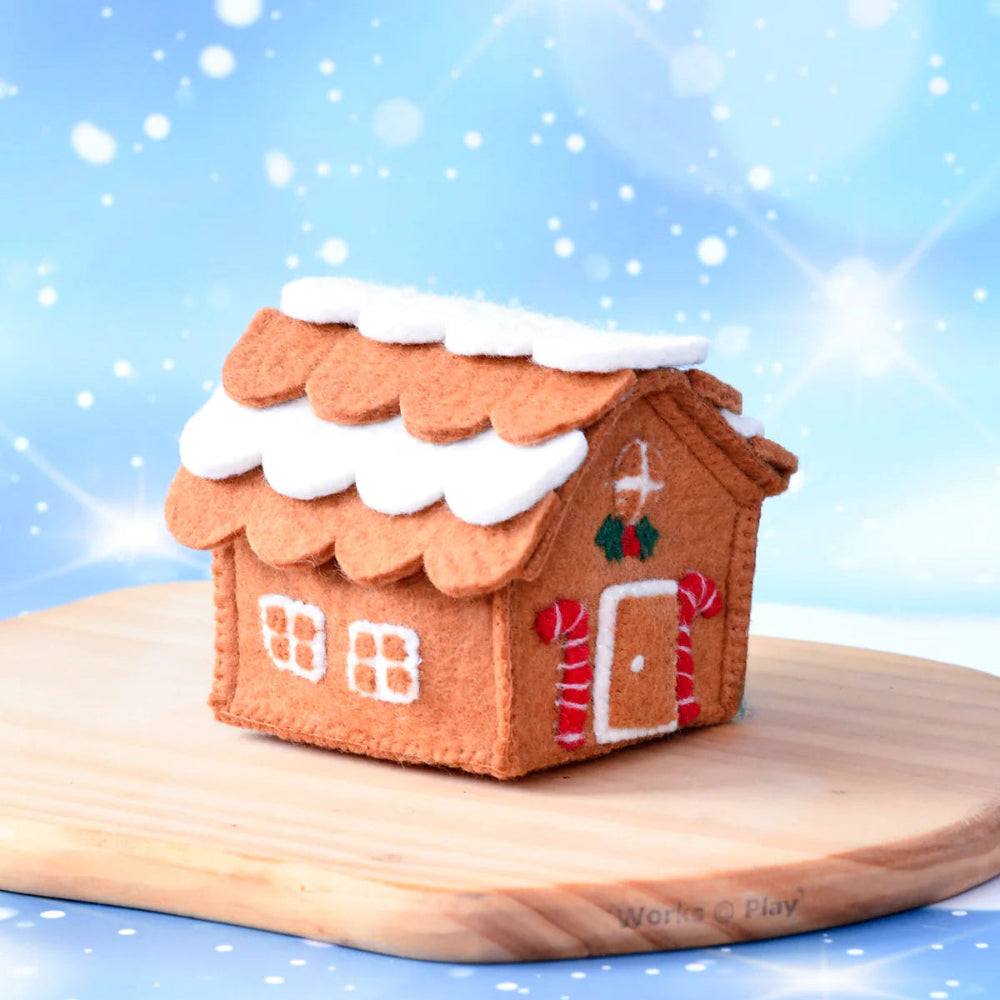 TARA TREASURES FELT GINGERBREAD HOUSE CANDY CANES