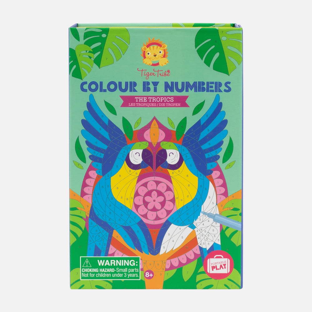 TIGER TRIBE COLOUR BY NUMBERS THE TROPICS