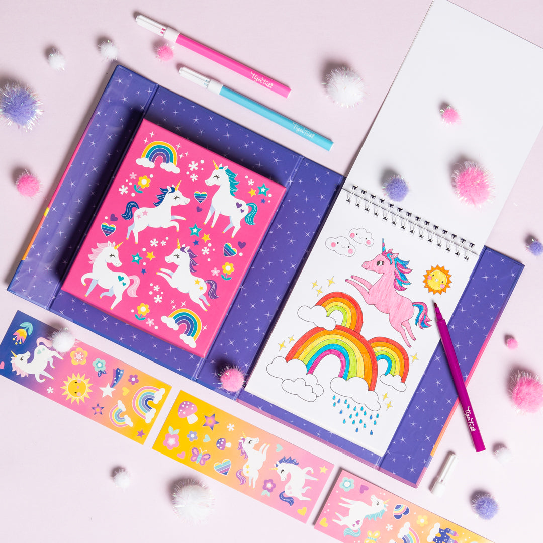 TIGER TRIBE COLOURING SET UNICORN MAGIC