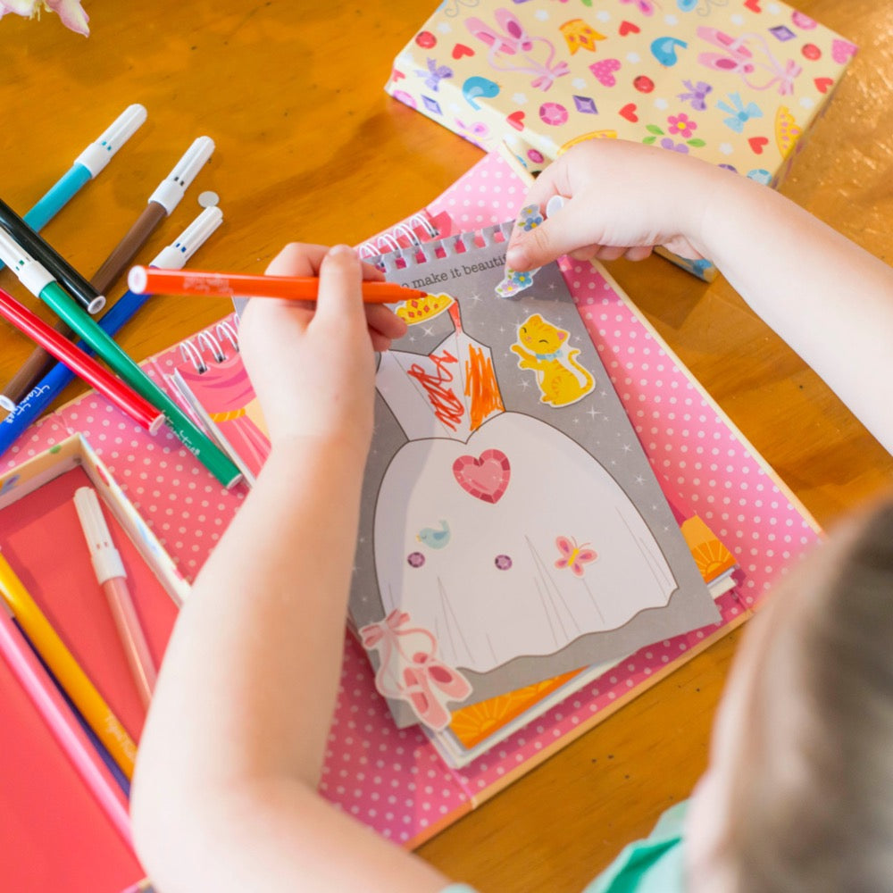TIGER TRIBE BALLET COLOURING SET