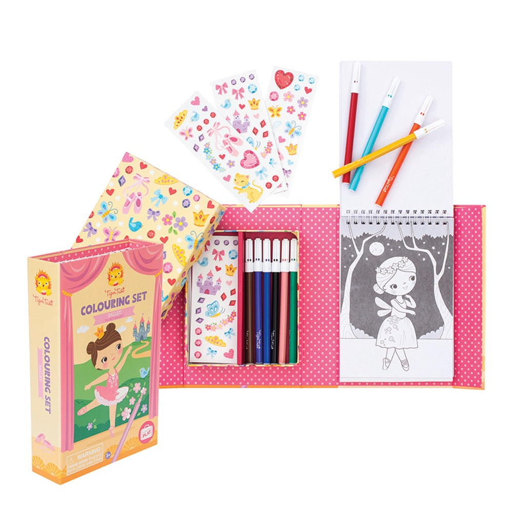 TIGER TRIBE BALLET COLOURING SET