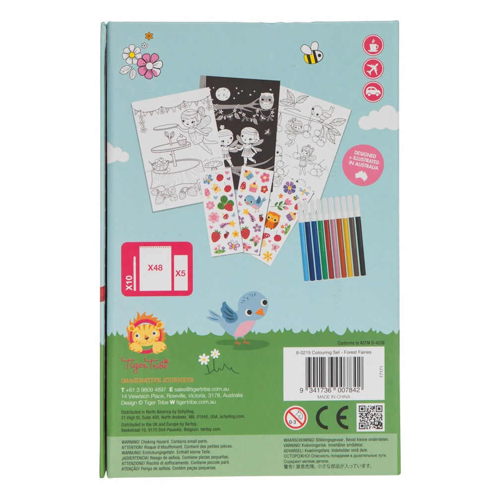 TIGER TRIBE FOREST FAIRIES COLOURING SET