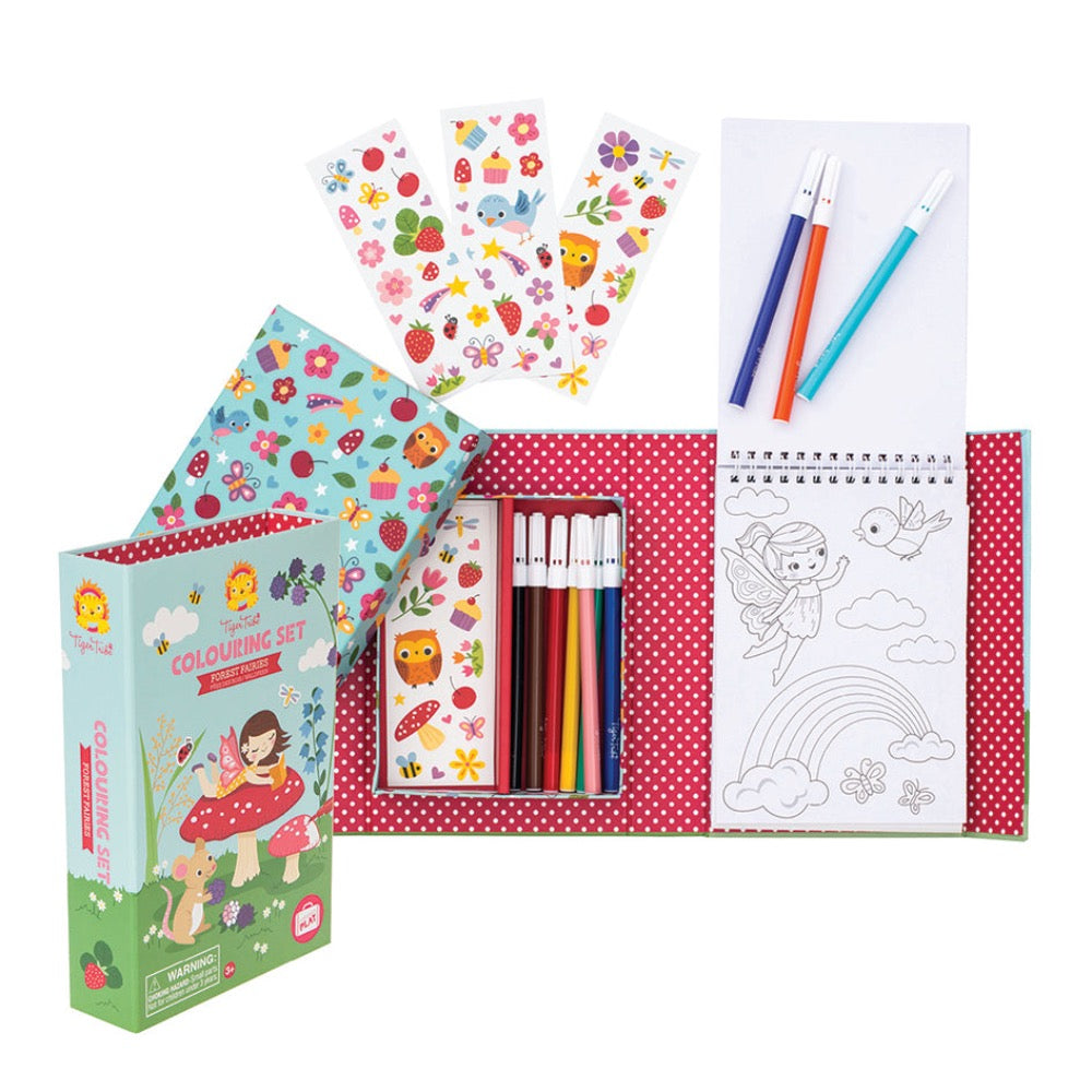 TIGER TRIBE FOREST FAIRIES COLOURING SET