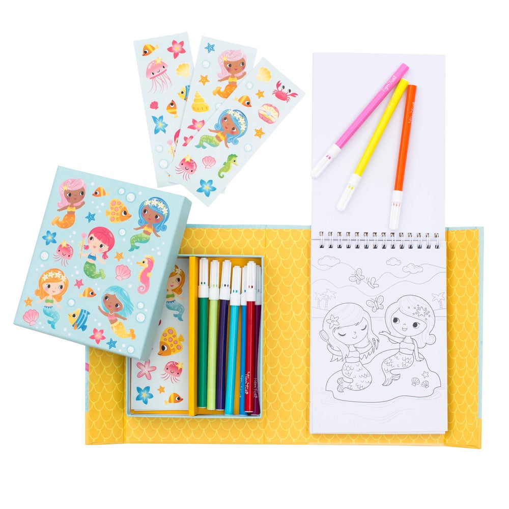 COLOURING SET MERMAIDS