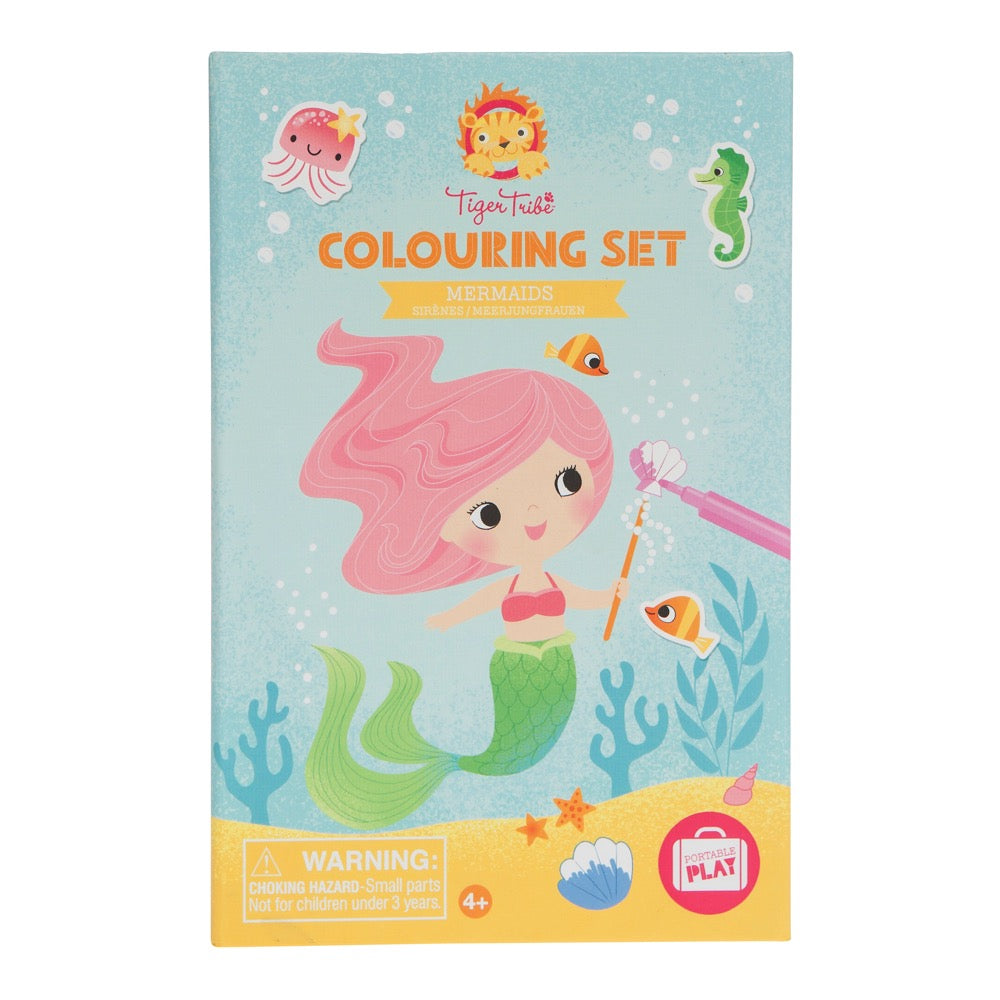 COLOURING SET MERMAIDS