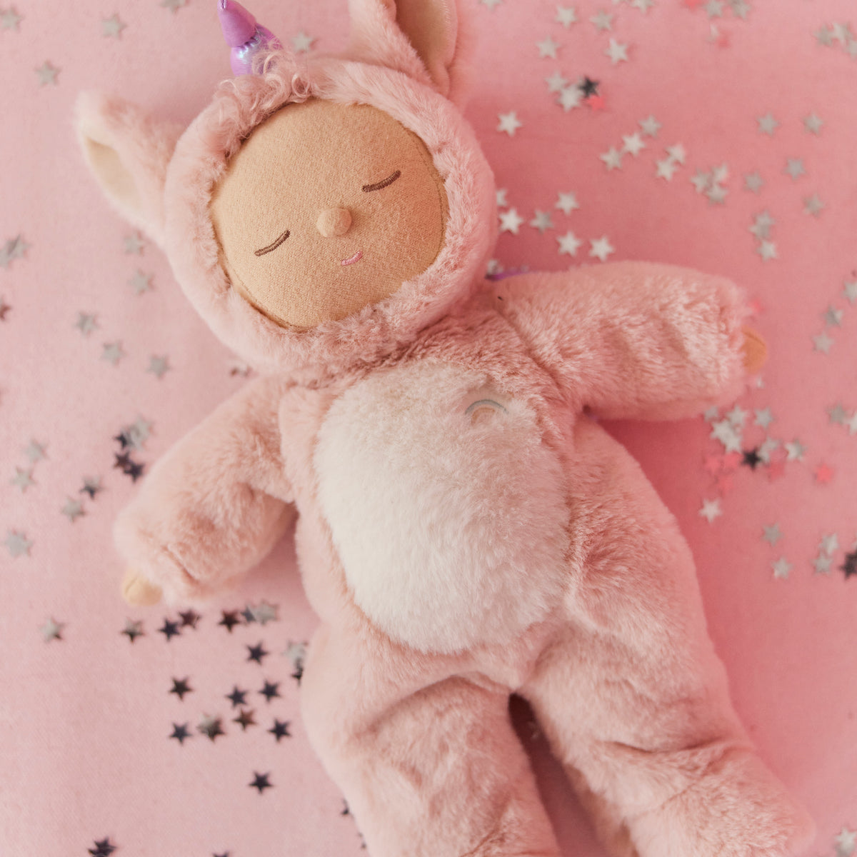 OLLIELLA COZY DINKUM UNICORN SUGARPIE PINK