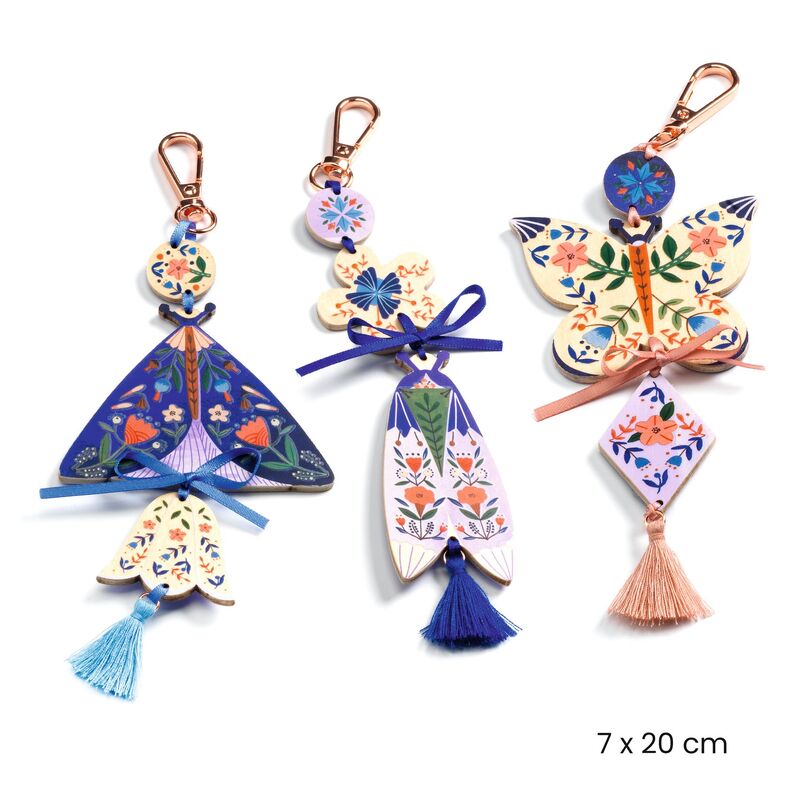 DJECO DO IT YOURSELF BUTTERFLIES BAG CHARMS