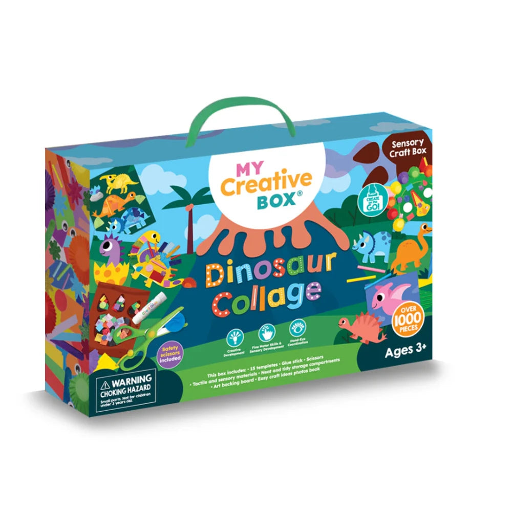 DINOSAUR COLLAGE SENSORY CRAFT BOX