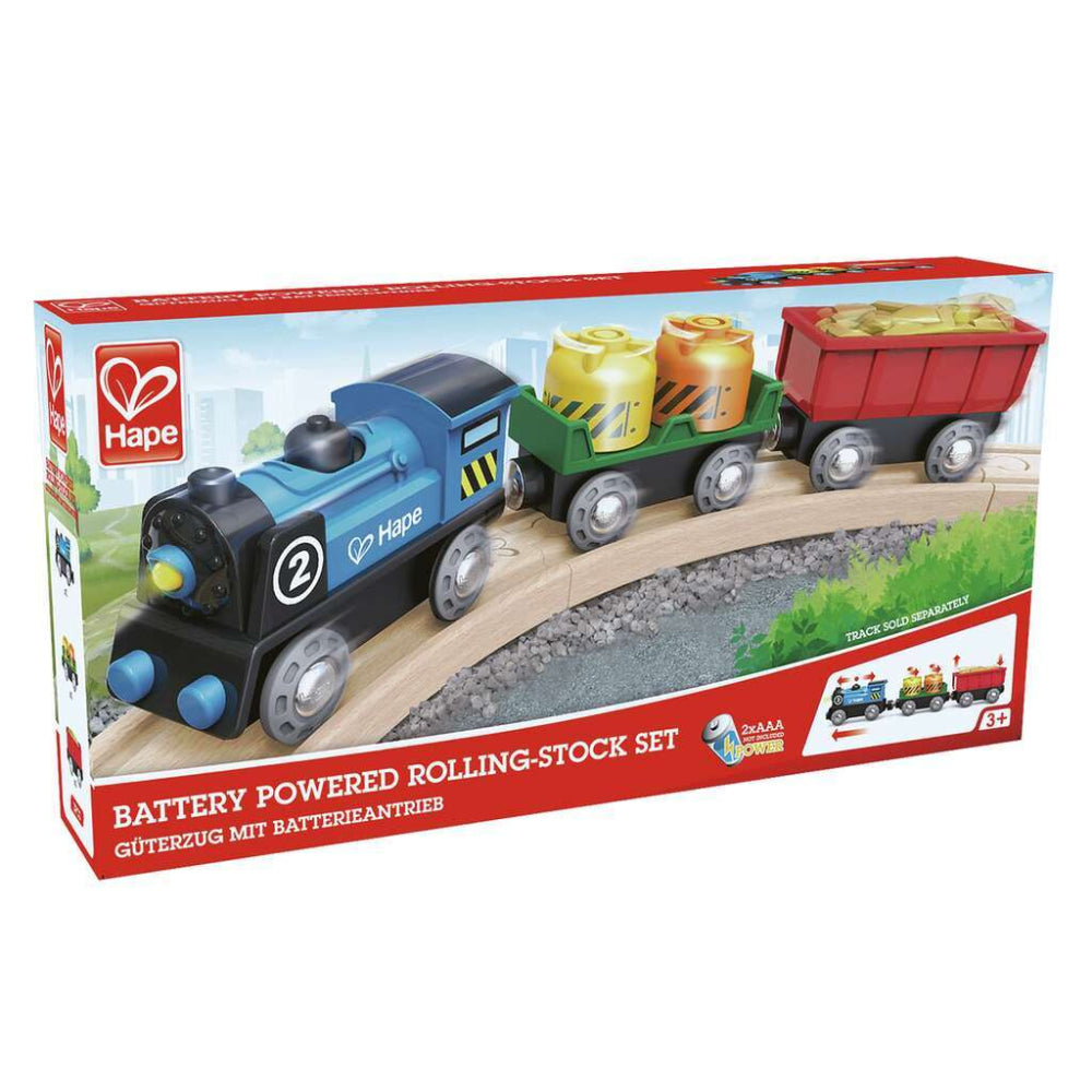 HAPE BATTERY POWERED ROLLING STOCK SET