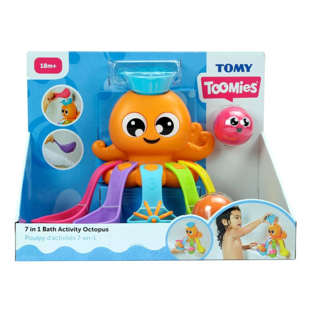 TOMY TOOMIES 7 IN 1 BATH ACTIVITY OCTOPUS