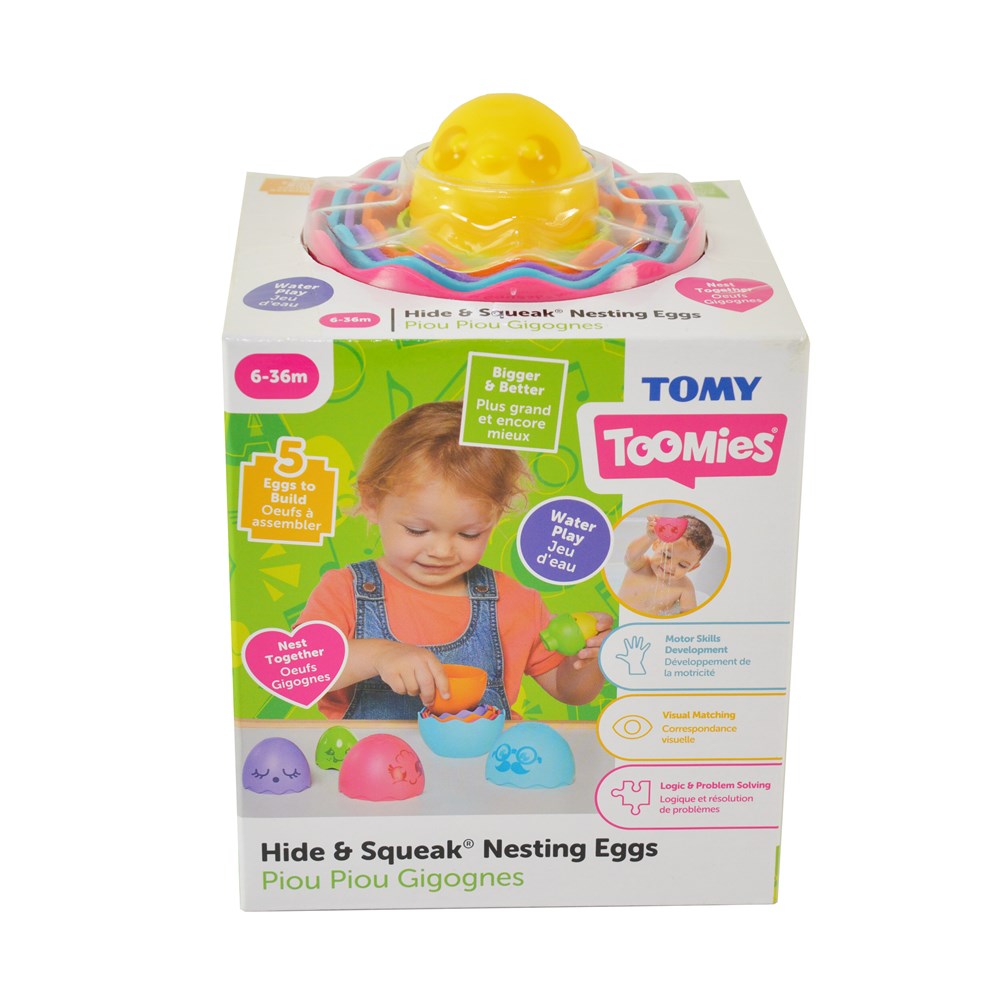 TOMY TOOMIES HIDE AND SQUEAK NESTING EGGS