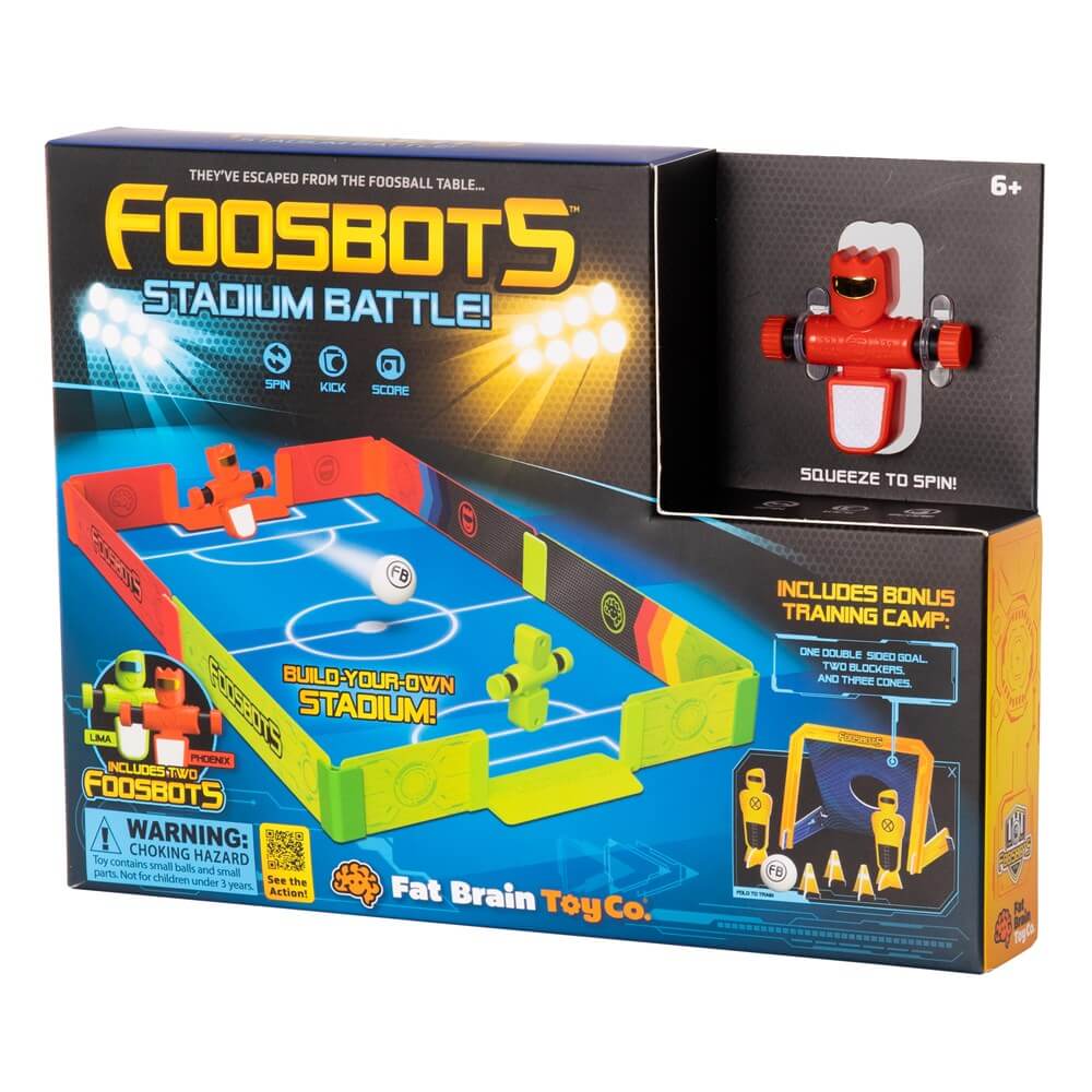 FAT BRAIN TOYS FOOSBOTS STADIUM BATTLE SET