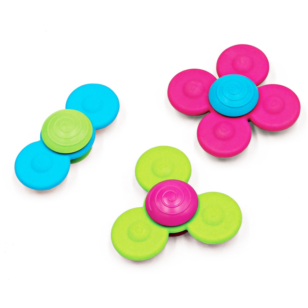 FAT BRAIN TOYS WHIRLY SQUIGZ SPINNER SET