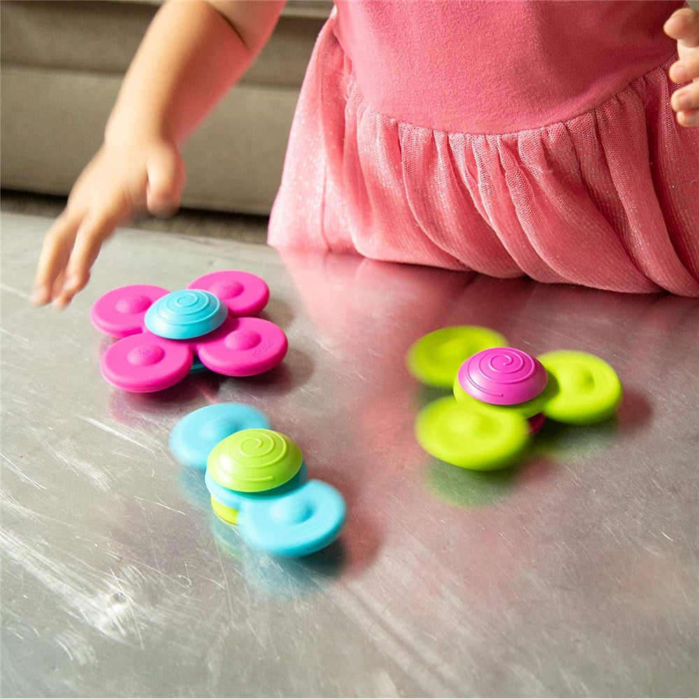 FAT BRAIN TOYS WHIRLY SQUIGZ SPINNER SET