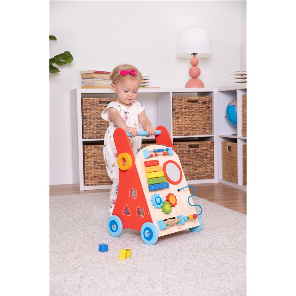 FAT BRAIN TOYS BUSY BABY DELUXE WALKER