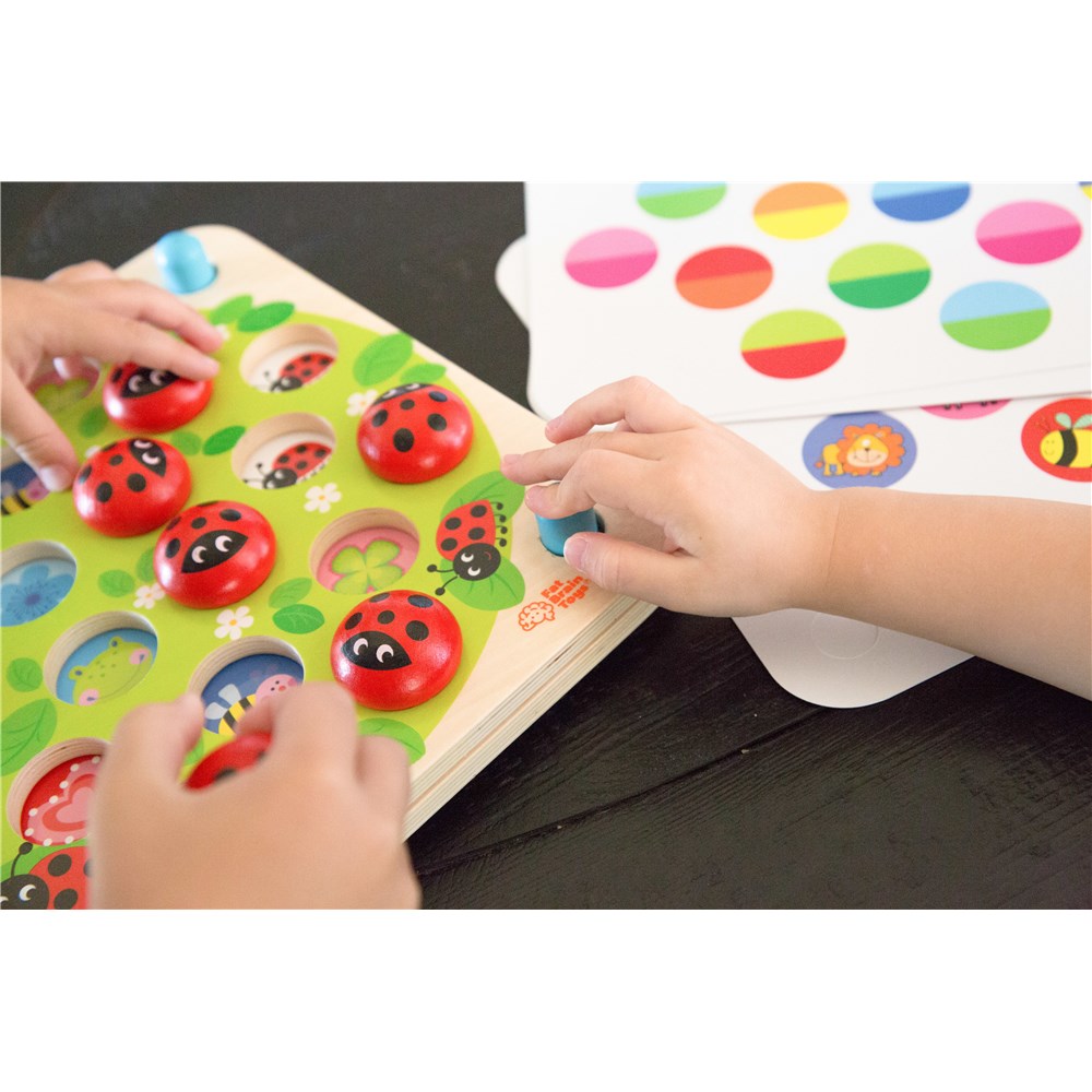 FAT BRAIN TOYS LADYBUGS GARDEN MEMORY GAME