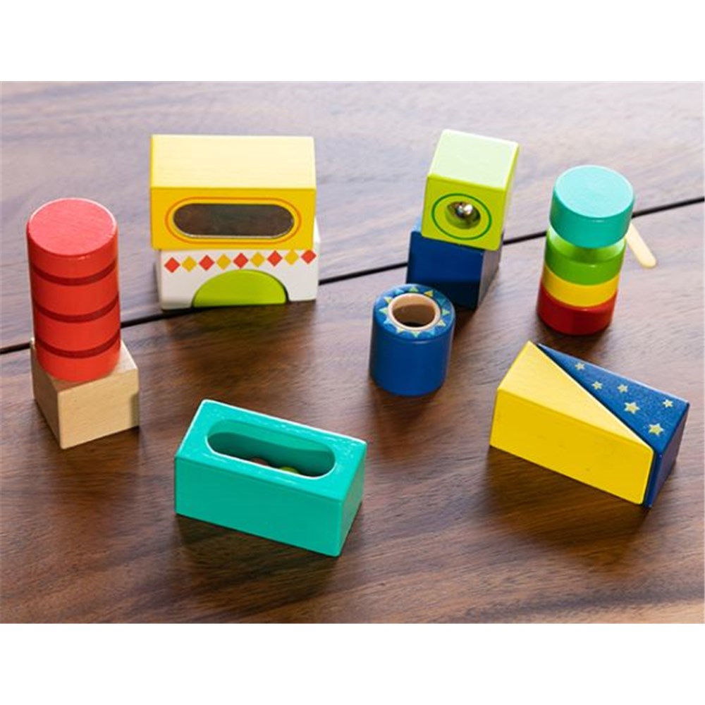 FAT BRAIN TOYS EXPLORE AND DISCOVER SENSORY BLOCKS